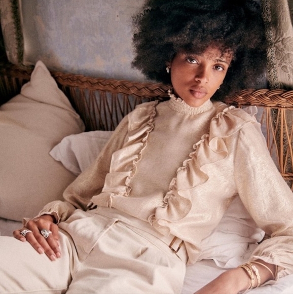 Sezane Filomene Blouse size 36 NWT - Picture 2 of 12